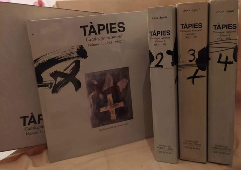 TAPIES Catalogue raisonné 4 voll. (1989 - 96)