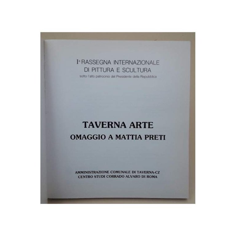 TAVERNA ARTE -OMAGGIO A MATTIA PRETI