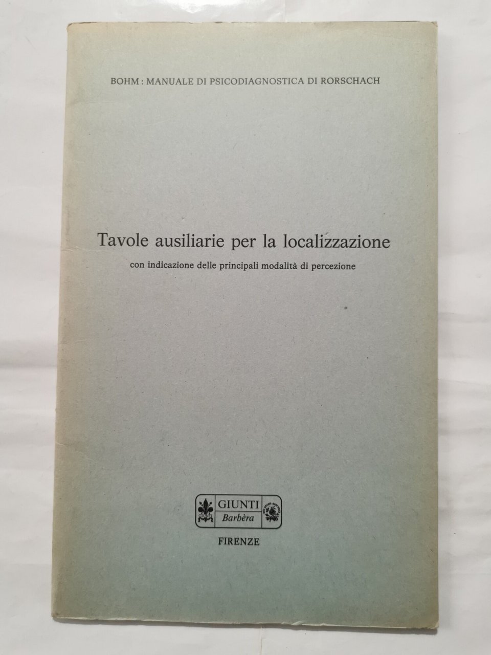 Tavole ausiliarie per la localizzazione con indicazione delle principali modalità …