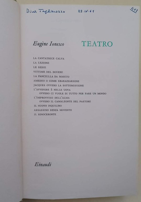 TEATRO(1961)