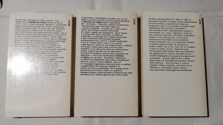 Teatro contemporaneo - i capolavori di Beckett, Ionesco, Osborne - …