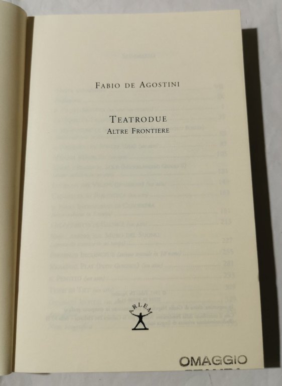 Teatro Due - Altre frontiere