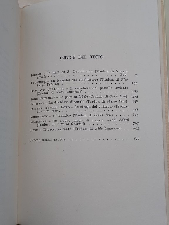 Teatro Elisabettiano-Raccolta di drammi- 2 voll.