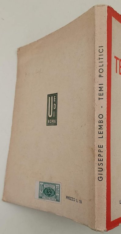 TEMI POLITICI( 1939/40)
