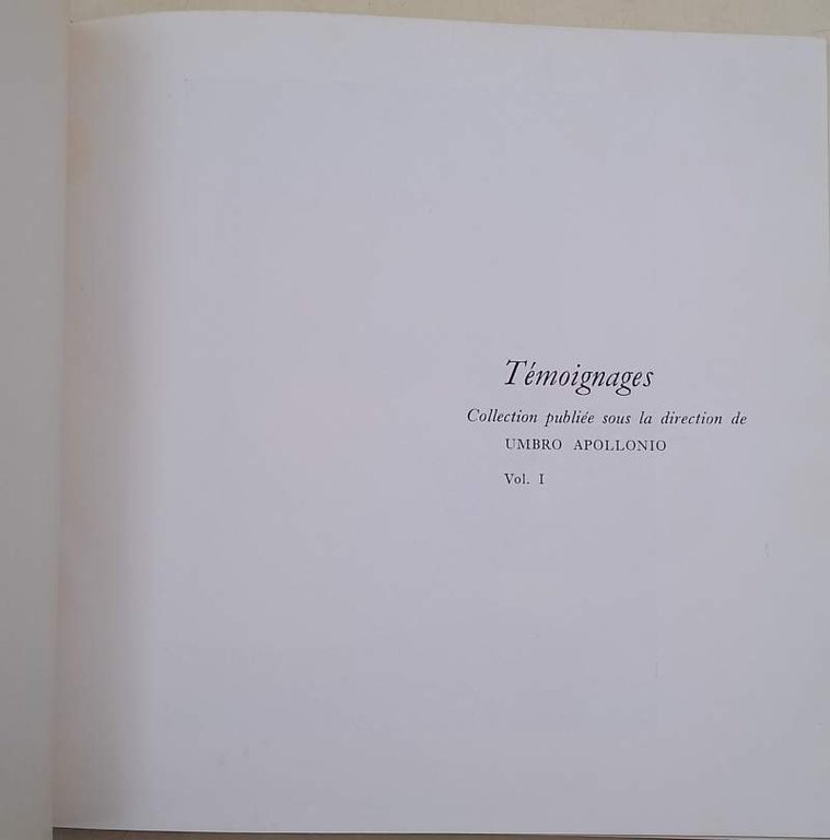 TEMOIGNAGES-50 ANS DE REFLEXION( 1963)