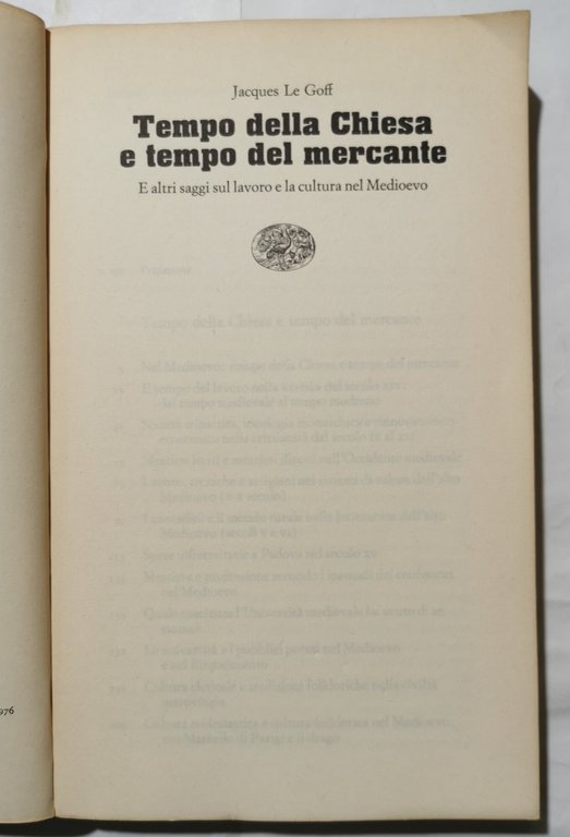 Tempo della Chiesa e tempo dcel mercante - E altri …
