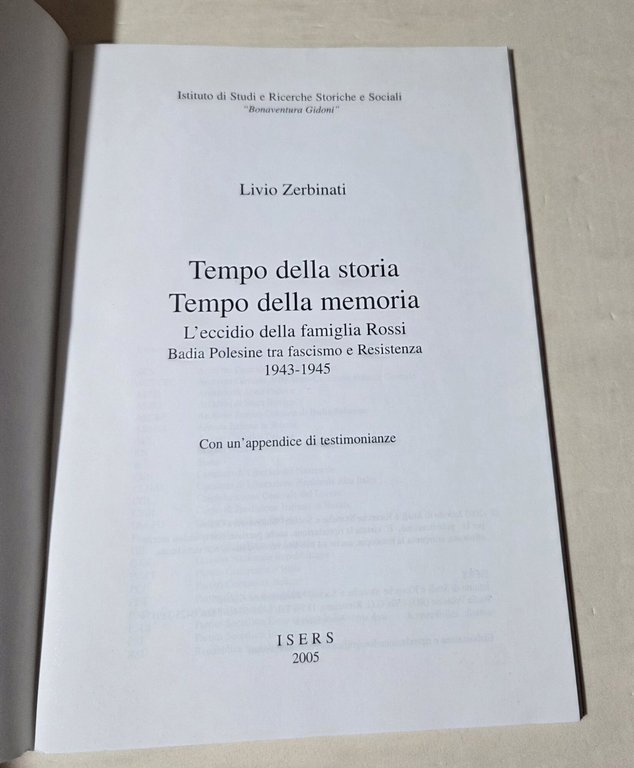 Tempo della storia Tempo della memoria - L'eccidio della famiglia …