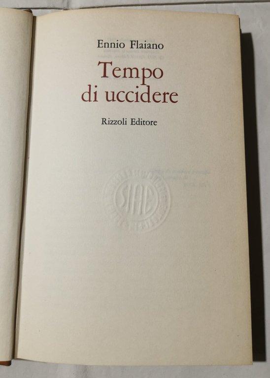 Tempo di uccidere
