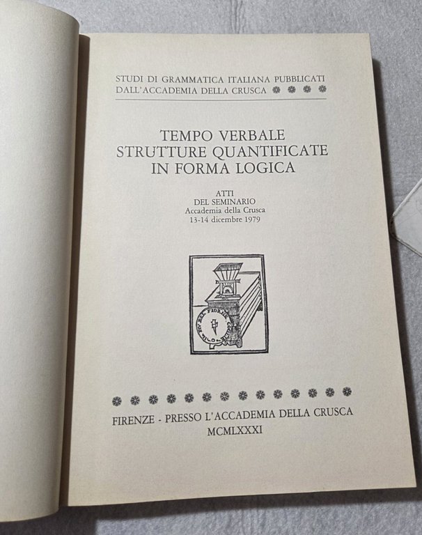 Tempo verbale strutture quantificate in forma logica - Atti del … | Immagine Gallery 2