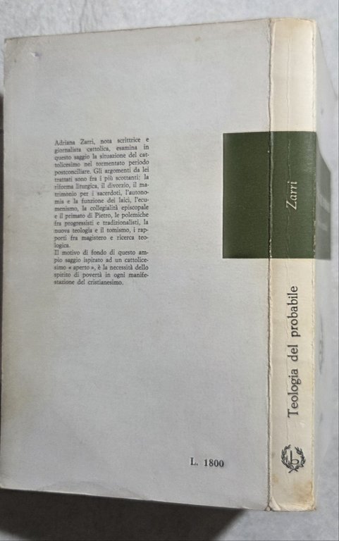 Teologia del probabile - Riflessioni sul postconcilio | Immagine Gallery 3