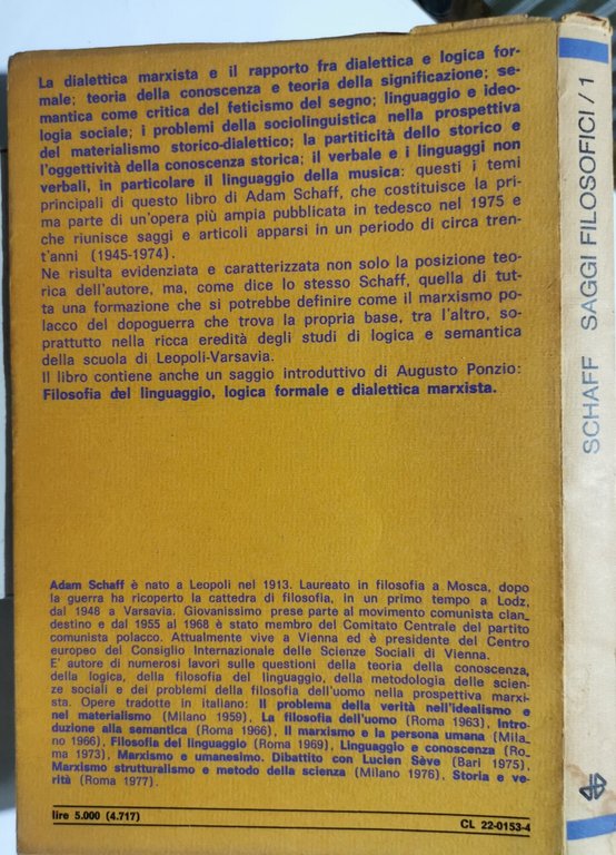 Teoria della conoscenza logica e semantica saggi filosofici 1