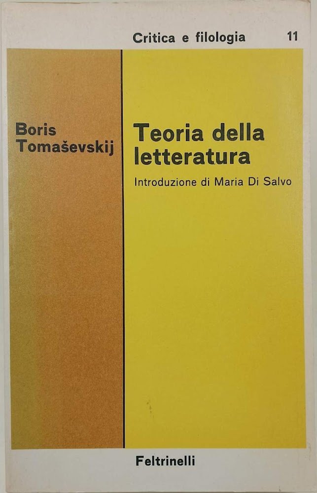 TEORIA DELLA LETTERATURA( 1978)