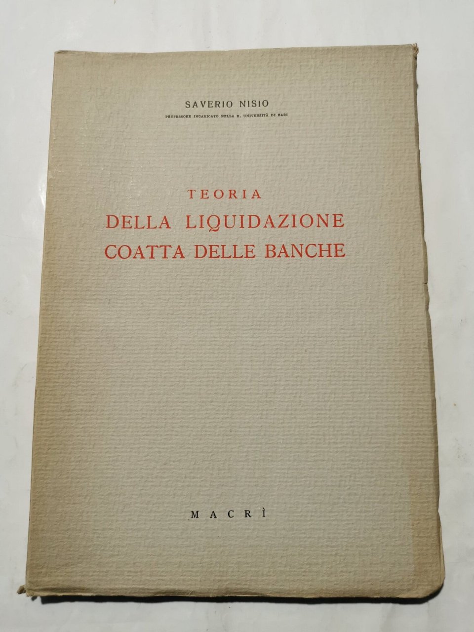 Teoria della liquidazione coatta delle Banche