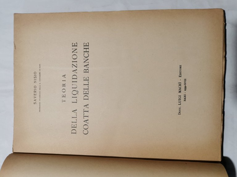 Teoria della liquidazione coatta delle Banche