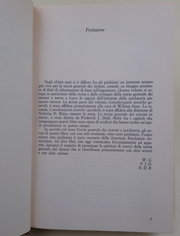 Teoria generale dei sistemi e prichiatria