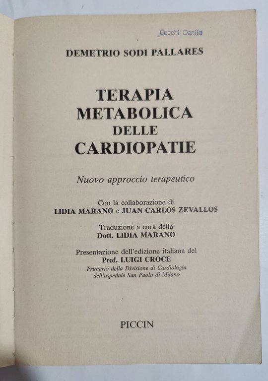 Terapia metabolica delle cardiopatie - nuovo approccio terapeutico