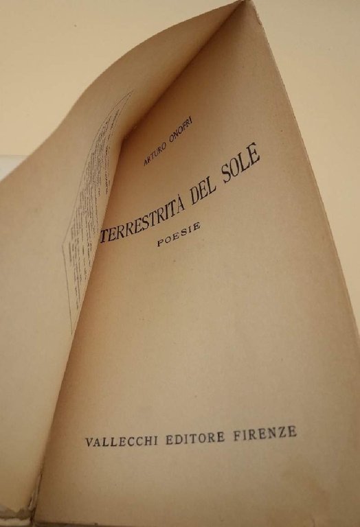 TERRESTRITA' DEL SOLE (1927)
