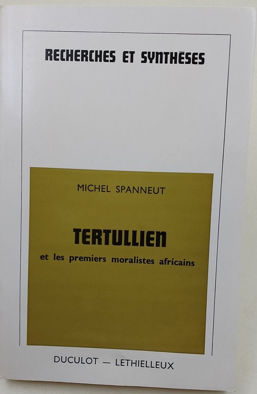 Tertullien et les premiers moralistes africains | Immagine Gallery 1