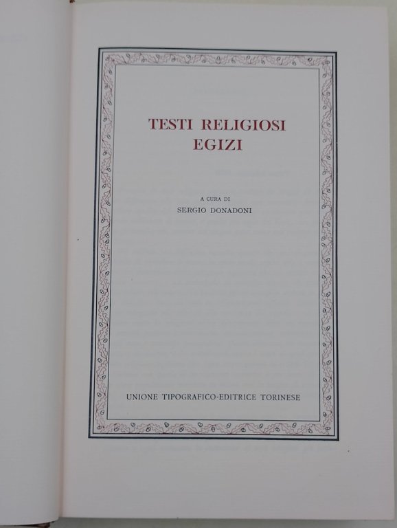 Testi religiosi egizi