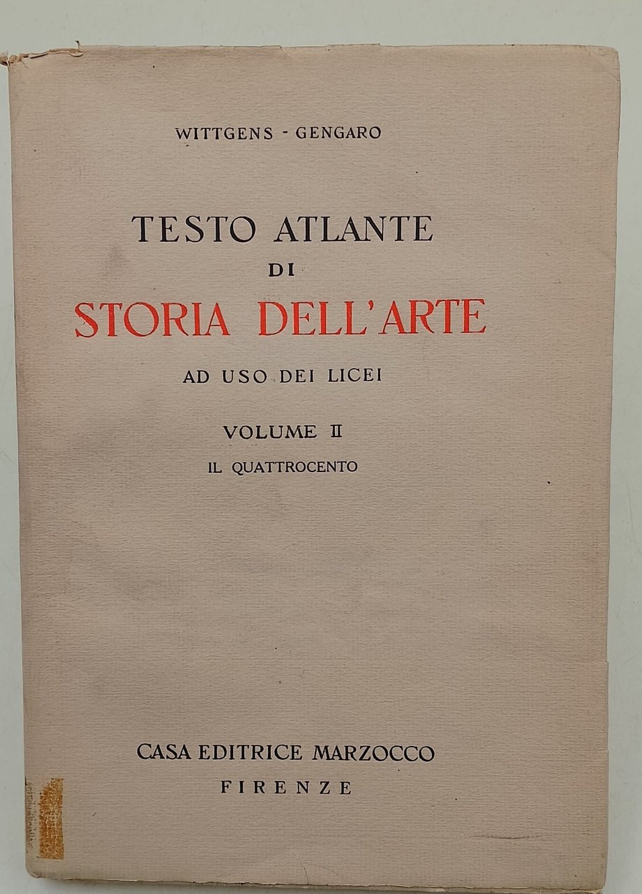 Testo atlante di storia dell'arte ad uso dei licei- vol …