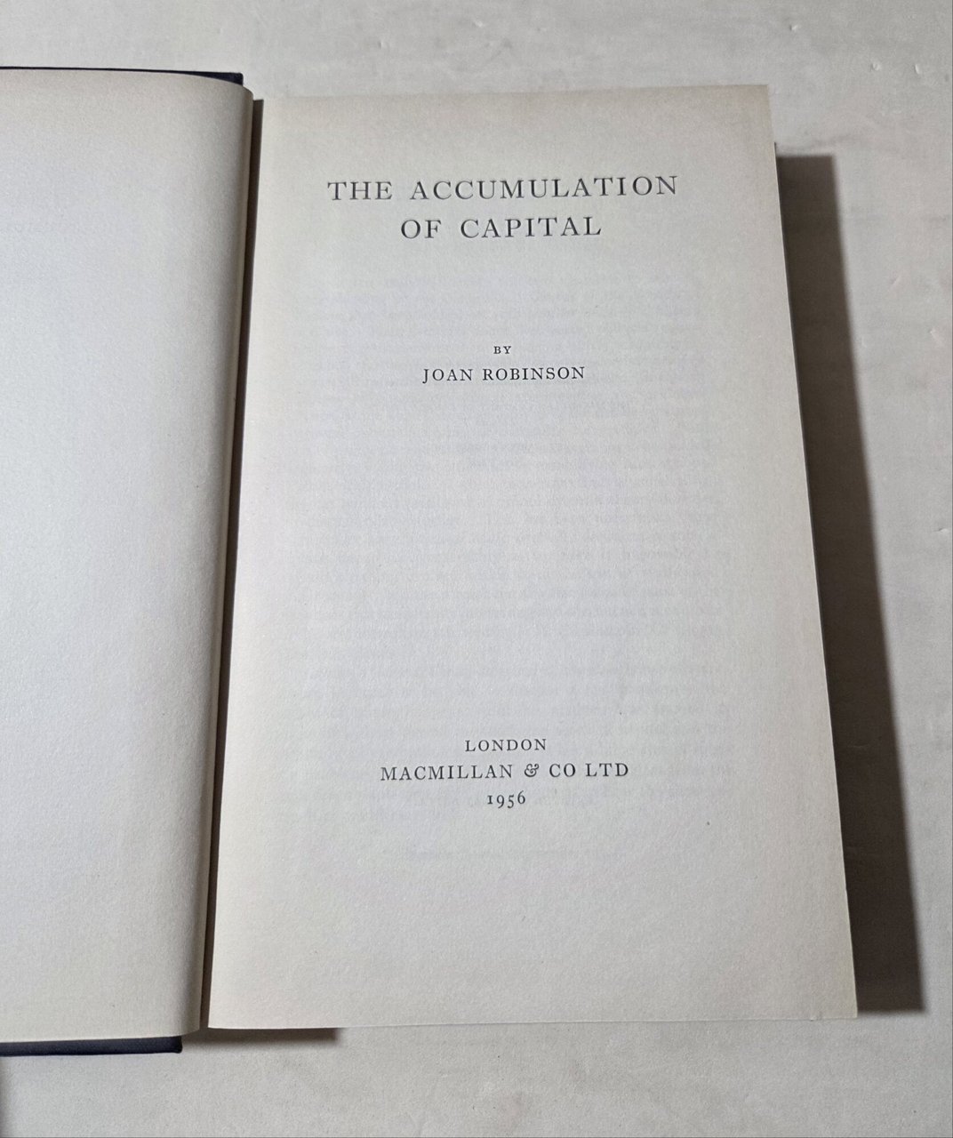 The accomulation of capital | Immagine principale