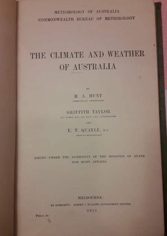 THE CLIMATE AND WEATHER OF AUSTRALIA (1913) | Immagine Gallery 2