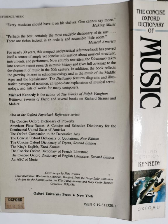 The concise Oxford dictionary of Music