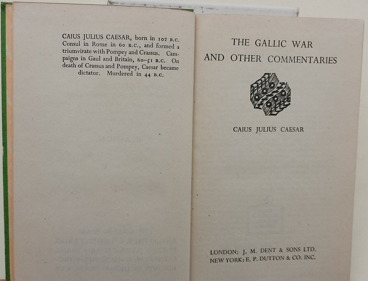 The Gallic war and other commentaries