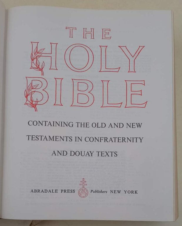 THE HOLY BIBLE CONTAINIG THE OLD AND NEW TESTAMENTS IN …
