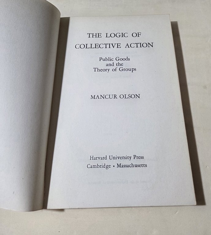 The logic of Collective Action - Public Gods and the …