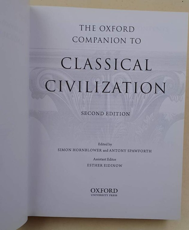THE OXFORD COMPANION TO CLASSICAL CIVILIZATION(2014)