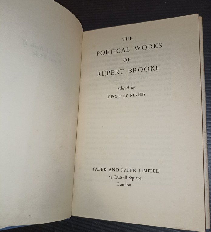 The poetical works of Rupert Brooke