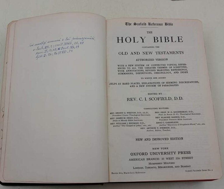 THE SCOFIELD REFERENCE BIBLE-THE HOLY BIBLE CONTAINING OLD AND NEW …