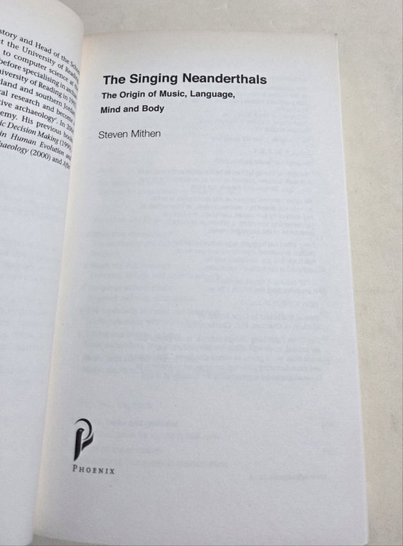 The Singing Neanderthals: The Origins of Music, Language, Mind and … | Immagine Gallery 2