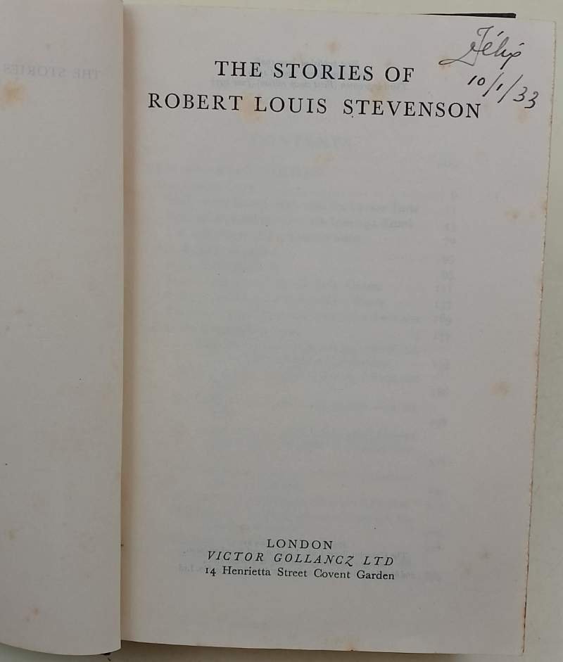 THE SORIES OF ROBERT LOIS STEVENSON(1932)