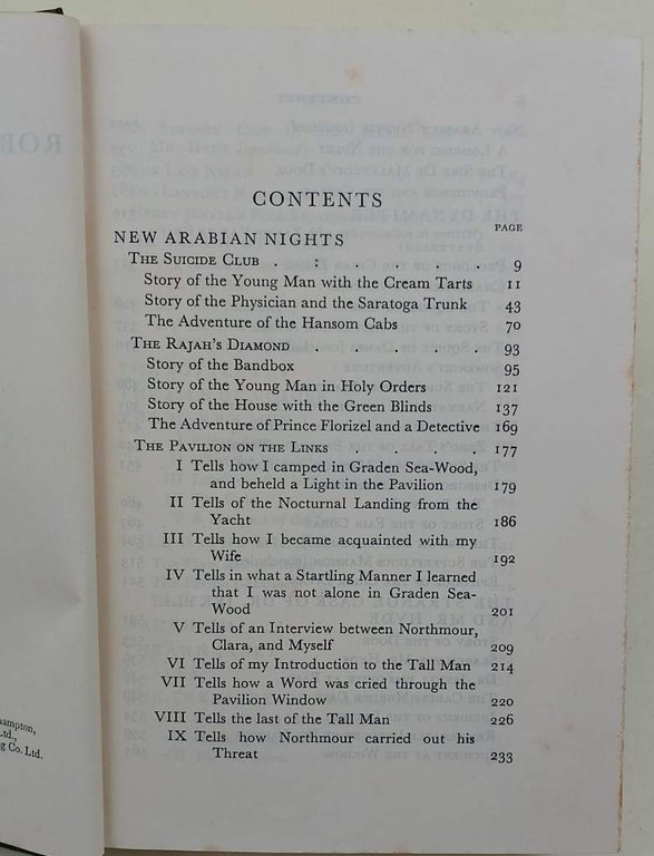 THE SORIES OF ROBERT LOIS STEVENSON(1932)