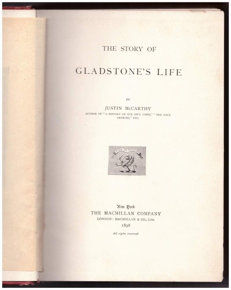 THE STORY OF GLADSTONE'S LIFE (1898) | Immagine principale