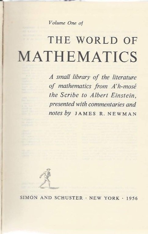 THE WORLD OF MATHEMATICS - A small library of the …