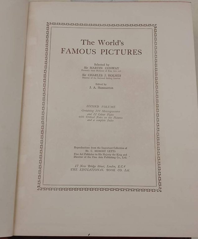 THE WORLD'S FAMOUS PICTURES- 2 VOLL.