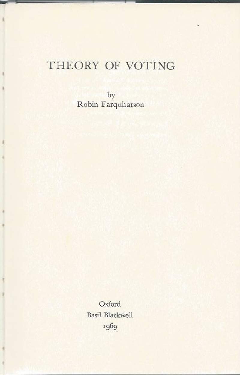 THEORY OF VOTING | Immagine principale