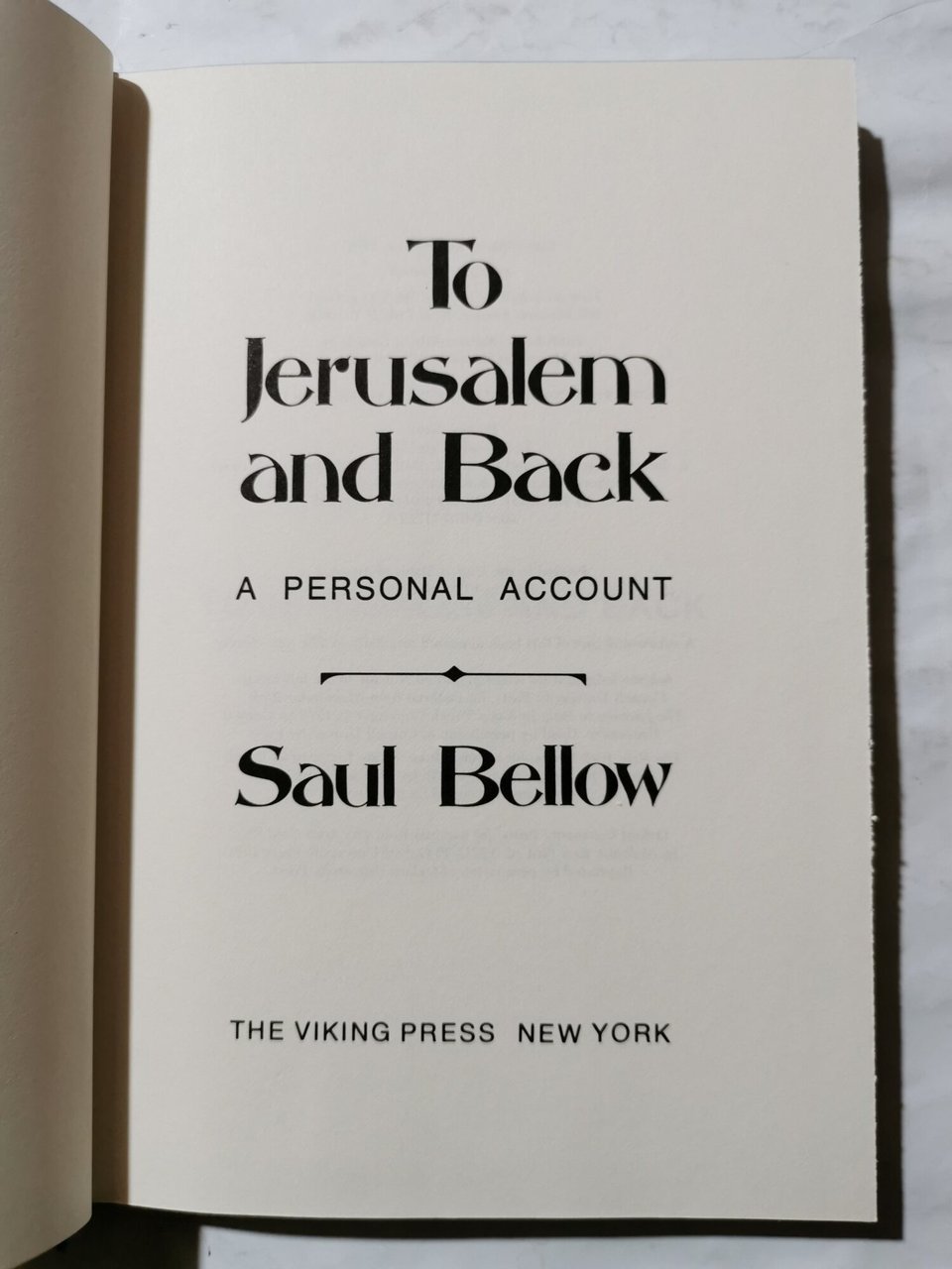 To Jerusalem and back - a personal account | Immagine principale
