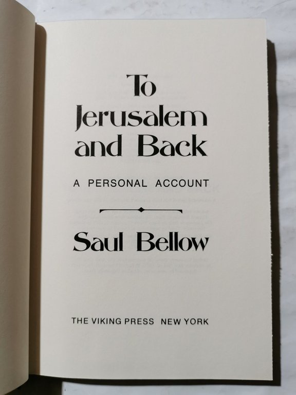 To Jerusalem and back - a personal account