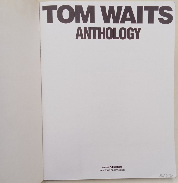 Tom Waits Anthology