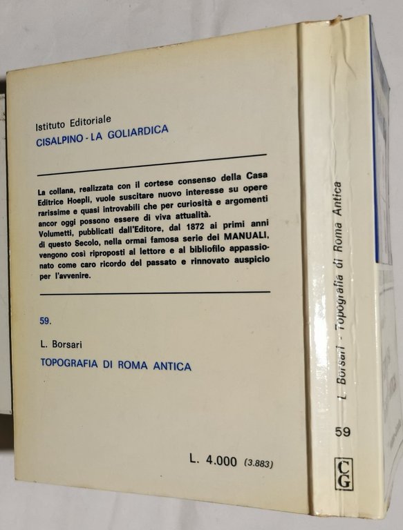 Topografia di Roma antica - Ristampa anastatica
