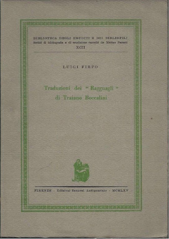 TRADUZIONI DI "RAGGUAGLI" DI TRAIANO BOCCALINI