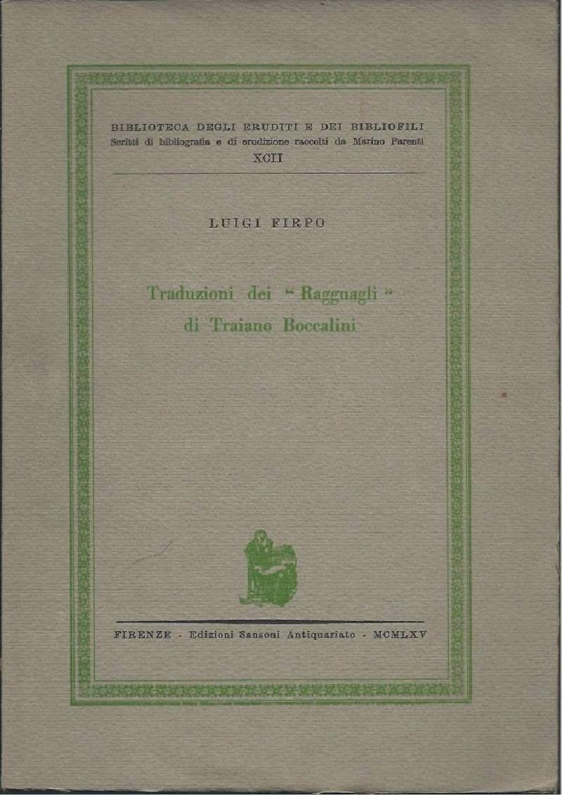 TRADUZIONI DI "RAGGUAGLI" DI TRAIANO BOCCALINI