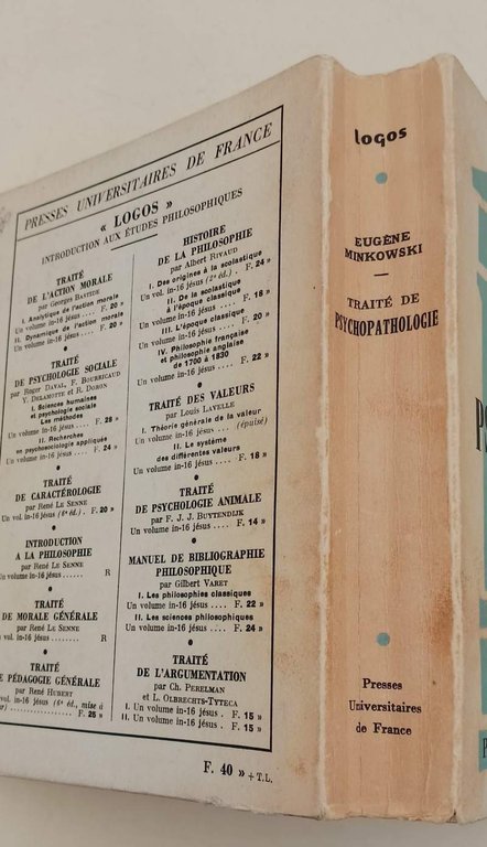 TRAITE' DE PSYCHOPATHOLOGIE(1966)