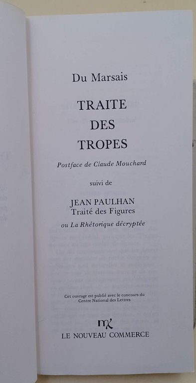 TRAITE' DES TROPES(1977)