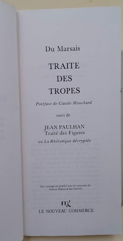 TRAITE' DES TROPES(1977)