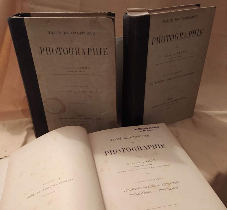 TRAITE ENCYCLOPEDIQUE DE PHOTOGRAPHIE 4 voll. (1889-1890)